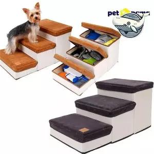 모던 디자인 3단 반려동물 계단 수납 기능성