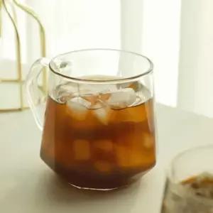 유리컵 육각 내열 400ml 2개 세트