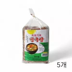 완전식품 뚝배기표 청국장 2KG X 5개 양념청국장 청국장양념 청국장찌개