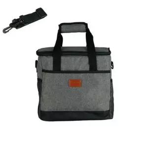 아이스쿨러백 사계절용 보온보냉 쿨러백 15L 전면 사이드 포켓 보냉도시락가방