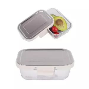 스텐 내열 직사각 밀폐용기 640ml 2호