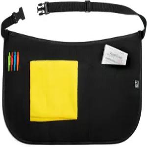 버클이 달린 가정부 방수 서버 에이프런 - 웨이터와 웨이트리스를 위한 얼룩 방지 허리 공급