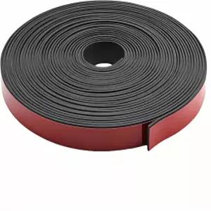 1인치 x 1/8인치 두께의 자가 접착 고무 스트립 고강도 풍화 제거 방음 도어용 미끄럼 방지 테이프 HVAC용