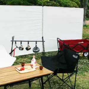 5면 윈드스크린 블랙 캠핑 타프 바람막이 가림막 스크린