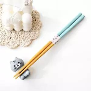 젓가락 받침대 세트 고양이 캐릭터 수저