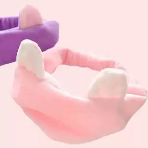 [셀러에이드]부드러운 극세 고양이 머리띠 (핑크)