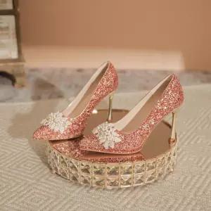 하이힐 구두 프렌치 샴페인 웨딩 슈즈 스틸레토 여친 SPO마켓5