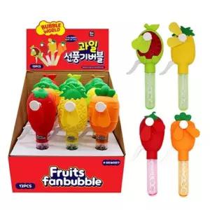 과일 선풍기 버블 12 개 버블건 비눗방울 비누 비눗방울건 대형 오리 스틱 놀이 카메라