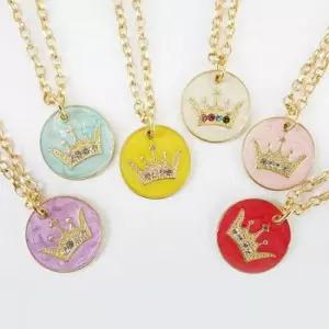 강아지 티아라 골드 체인 목걸이 1P 고양이 이름표 강아지목걸이 강아지팬던트