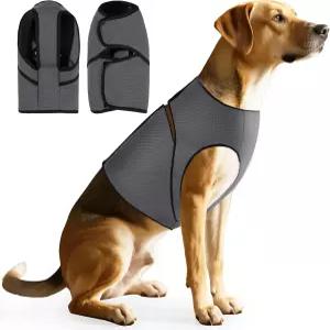 개 불안 조끼/셔츠 뇌우 불꽃놀이 및 분리 를 위한 통기성 진정 재킷 실내/외 사용 여행 수의사 방문을