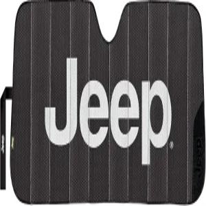 플라스틱 컬러 003859W01 지프 블랙 매트 마감 자동차 트럭 SUV용 전면 윈드실드 선쉐이드