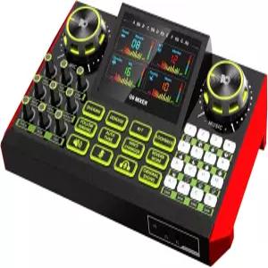 오디오 믹서 컴퓨터/폰에서 라이브 스트리밍 노래 게임에 적합합니다 3.5mm 콘덴서 마이크용 사운드보드