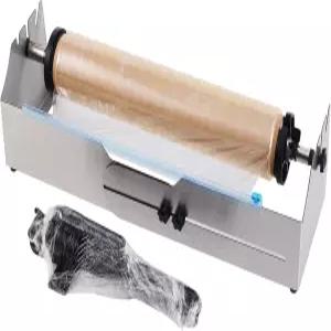 커터가 있는 조절 가능한 테이블탑 스트레치 필름 디스펜서 16~26인치 롤용 헤비 듀티 스테인리스 스틸