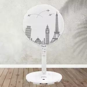 ( )선풍기커버 1+1 세계여행벽걸이 스탠드 보관 대형 카바 써큘레이터 덮개 먼지 서큘레이터 스텐드 선풍기