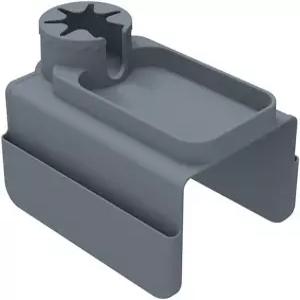 회색 소파 팔걸이 컵 홀더 포켓이 있는 실리콘 트레이 미끄럼 방지 리클라이너 의자 캐디 음료용 테이블