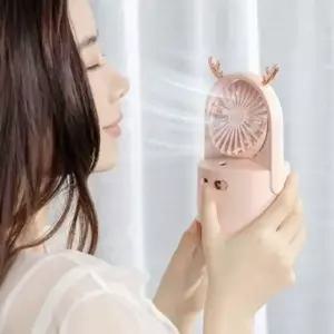 ( )탁상용선풍기가습기 솔솔바람 가습기 선풍기 무드등 USB 미스트선풍기