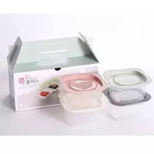 쿡플러스 냉동밥용기 전자레인지 소분 용기 300ml 4p