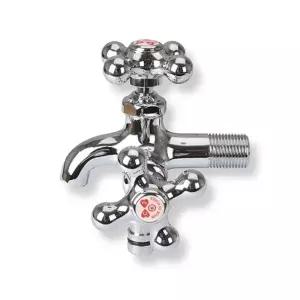 ( )다용도 베란다 수도꼭지 세탁기 온수용 수도꼭지 급수 분배기 황동