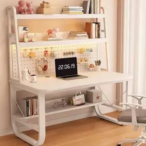 철제 책장 타공판 테이블 공부 다용도 학생 선반 랙 보드 책상 책꽂이 데스크 자취방