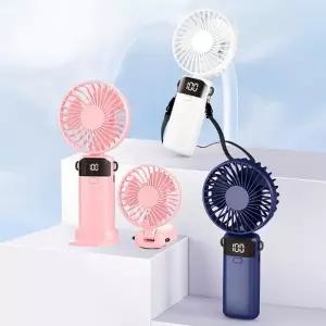 KC 휴대용 손풍기 LED 5단바람 핸디 선풍기 DD-13193