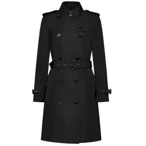 [버버리] 25FW 켄싱턴 KENSINGTON 벨티트 트렌치코트 블랙 8069666