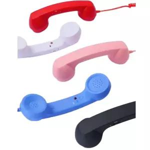 레트로 수화기 c타입 휴대폰 이어폰 유선 옛날전화기