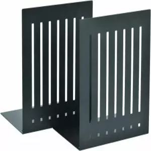 스틸마스터 바이 뱅크 서플라이 10인치 헤비 듀티 북엔드 스크래치 방지 마감 게이지 소재 미끄럼 패딩