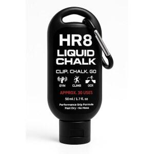 초크리스 hr8 암벽 (최대 초크 잡힘 30회 50ml, 포함된 헬스장용 등반 없는 리퀴드 및 역도 헬스장 그립, 사용 초크, 카라비너가 가능)