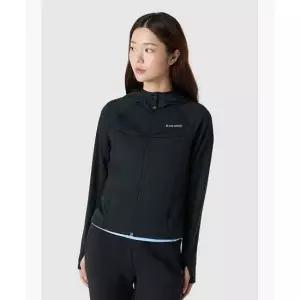 르꼬끄 LECOQ 여성 슬림핏 인도어 후드 집업 - 블랙(QQ322OFT85) QQ322OFT85_BLK0 459883