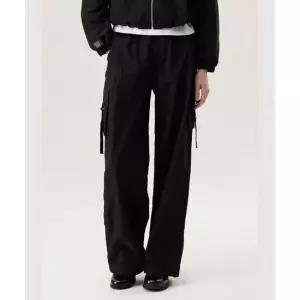 르꼬끄 LECOQ 여성 에뚜왈 우븐 카고 와이드 팬츠 블랙(QP322OPT81) QP322OPT81_BLK0 460481