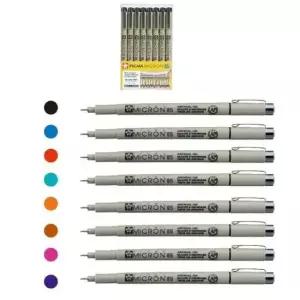 [문구] 중성펜 피그마 8색 마이크론 필기구 정리용 필기