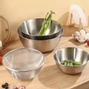 ( )가정용 스텐 믹싱볼 양푼이 다용도 도구 믹싱볼 채반