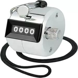 앰블 테일 클리커 카운터 메탈 케이스 기계식 디지털 핸드헬드 나일론 랜야드 포함