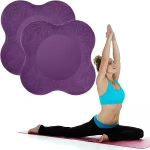 고욘더 요가 무릎 패드 2팩 쿠션 두꺼운 운동 팔꿈치 손목 손 폼 머리 필라테스 보호대