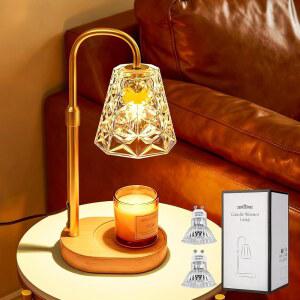 타이머가 장착된 ESUNYD 캔들 워머 램프, 여성 엄마를 위한 생일 선물, 하우스 워밍업 선물 새 집, 향이 나는 병을 왁스 멜트