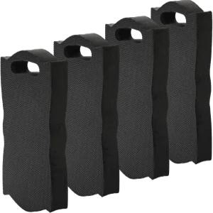 코보에 4팩 두꺼운 무릎 보호대 15.7인치 L x 7인치 W 1.5인치 방수 정원 쿠션 작업용 소프트 폼 청소 요가