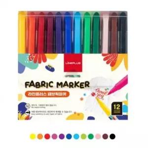 [문구/오피스] 패브릭마커 천 마카펜 옷소재 천크레용 12색