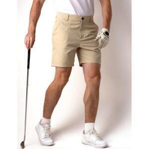 남성 골프 7인치 스트레치 반바지 인심 플랫 프론트 남성용 캐주얼 경량 드라이 하이브리드
