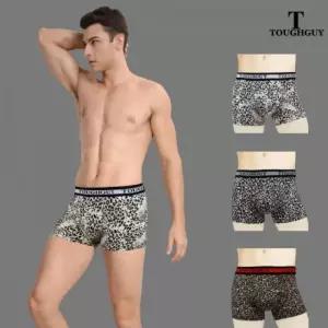 터프가이 호피 스판 남자 레오파드 사각 팬티 속옷 3종 세트