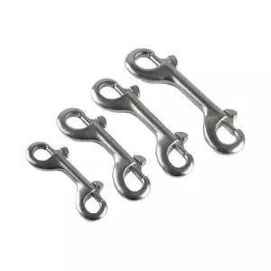 더블 헤드 후크 하네스 아웃도어 래치 잠금 고리 걸이 목줄 강아지 다이빙 등산 로프