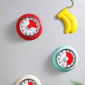 벽부착 아날로그 원형 공부 주방 시계 쿠킹 타이머