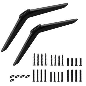 TCL Roku TV 다리 교체용 리무스 스탠드 28인치 32인치 40인치 43인치 50인치 55인치 65인치 베이스 피트(나사 포함) 쉽게 설치할 수 있습니다