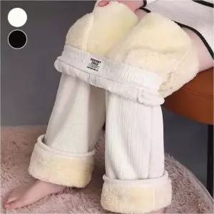 겨울팬츠 융털안감 기모바지 따뜻한 여자 밴딩 코듀로이