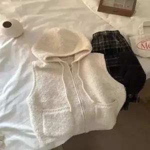 여성 니트 가을 러블리 가디건 후드 뽀글이 집업 조끼 카디건 겨울나시 다올4