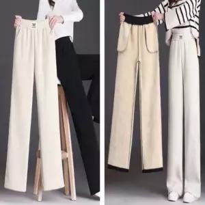 기모팬츠 겨울바지 융털안감 여자 코듀로이 일자핏