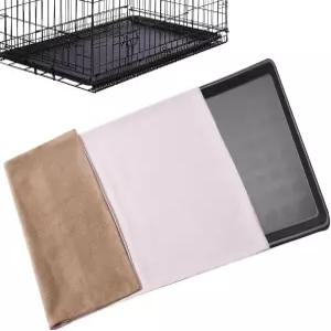 반려견 상자 팬 커버 세척 가능한 침대 라이너 36x24인치 반려동물 케이지 트레이 장착 용품용 범용