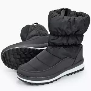 지퍼 여성 패딩 부츠 안감퍼 방한화 여자 겨울 신발
