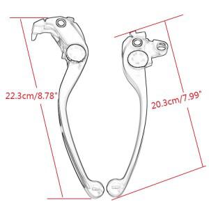 오토바이 브레이크 클러치 레버 핸들 바 손잡이 세트 2004-2007 혼다 cbr 1000rr 조절 접이식