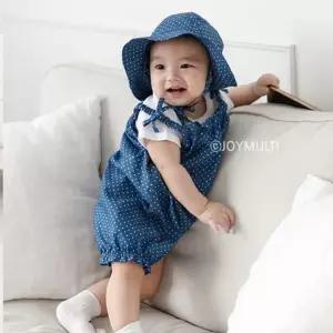 도트점프슈트모자세트203205