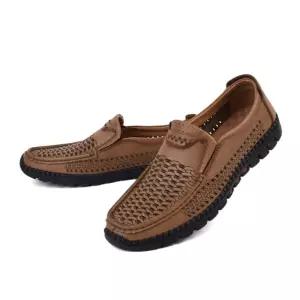 청바지 슬랙스에 잘 어울리는 펀칭 남성 여름로퍼